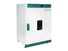 Cell Lab forced air drying oven ensures uniform heating with PID temperature control, stainless steel chamber, and adjustable fan system, ideal for laboratory and industrial drying applications.