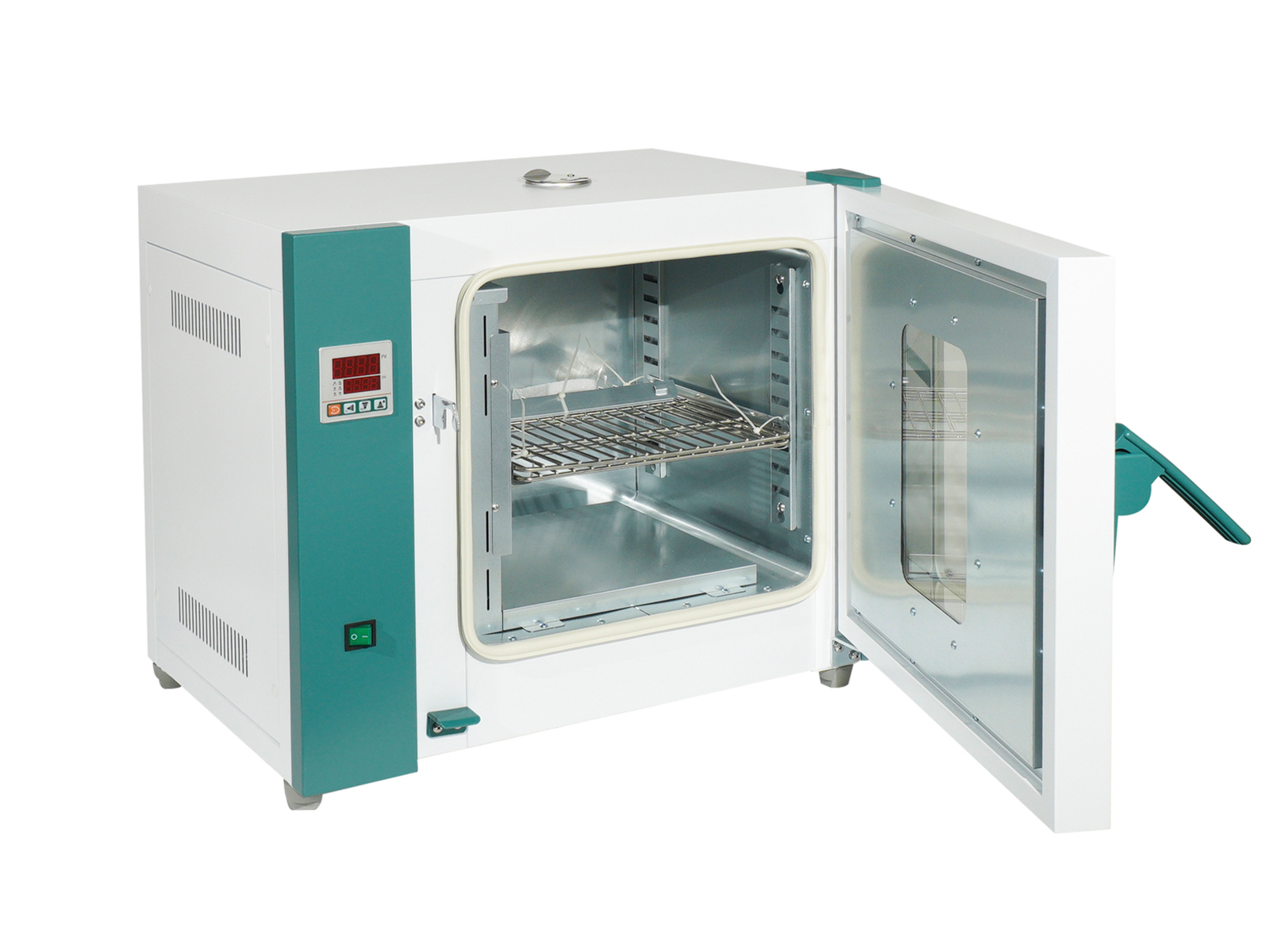 Cell Lab forced convection horizontal drying oven delivers uniform heat distribution with PID temperature control, stainless-steel chamber, and over-temperature protection for precise laboratory drying and heat treatment.