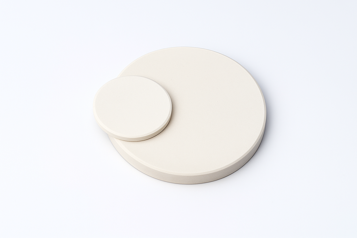 Cell Lab High-Purity Alumina (Al₂O₃) Disks, > 99 % purity, high hardness and 1600 °C resistance for tube furnace, insulation and semiconductor applications (5 pcs pack).