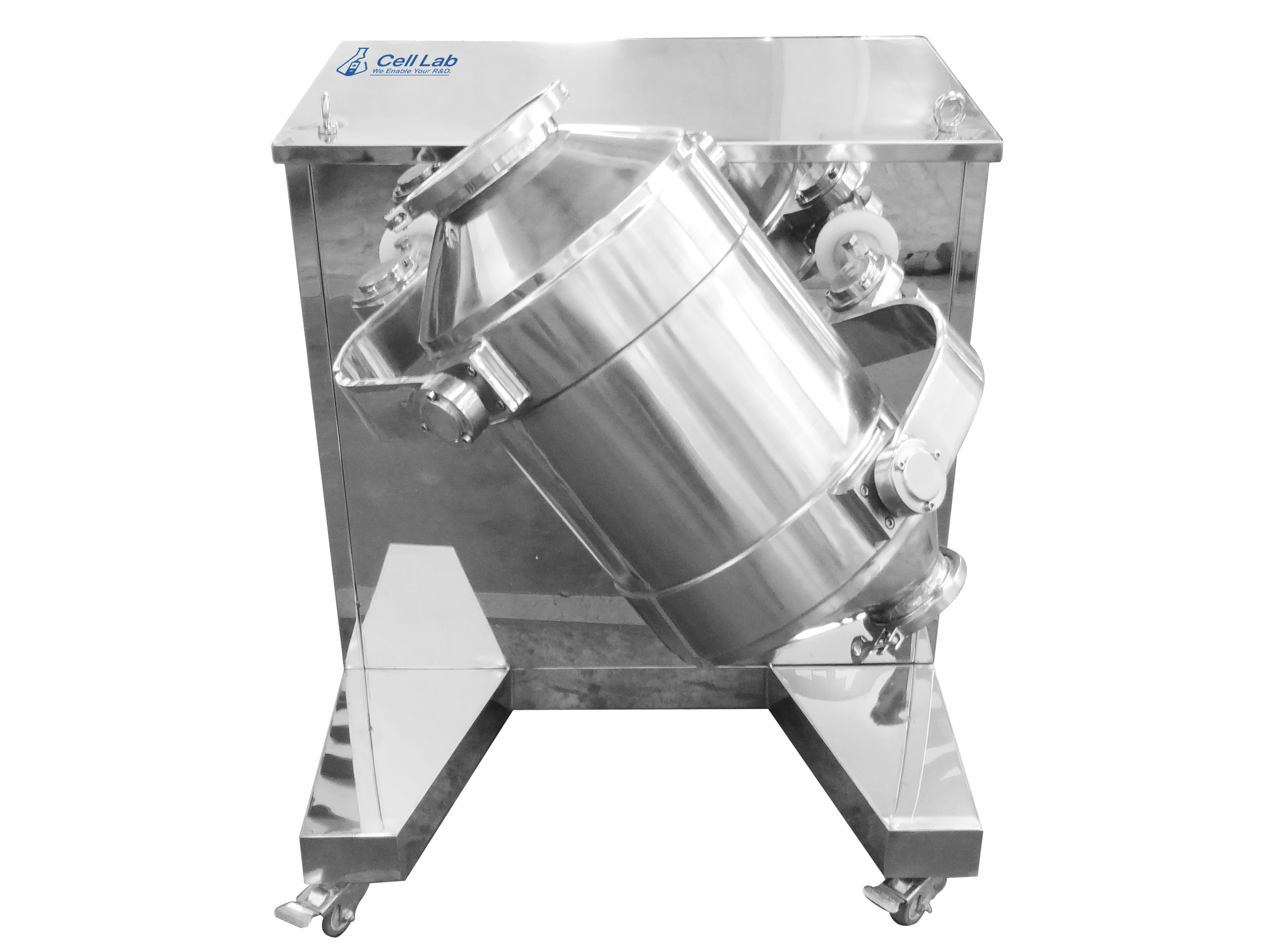 Cell Lab 3D movement laboratory powder mixer provides efficient, homogeneous blending of powders and granules using three-dimensional motion. Durable stainless steel design for pharmaceutical, chemical, and material R&D applications.