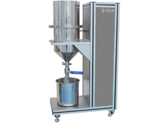 Cell Lab de-ironing and filtration unit combines vacuum filtration and 8000–10000 Gauss magnetic separation to purify battery slurries, removing metallic contaminants for high-quality electrode preparation.
