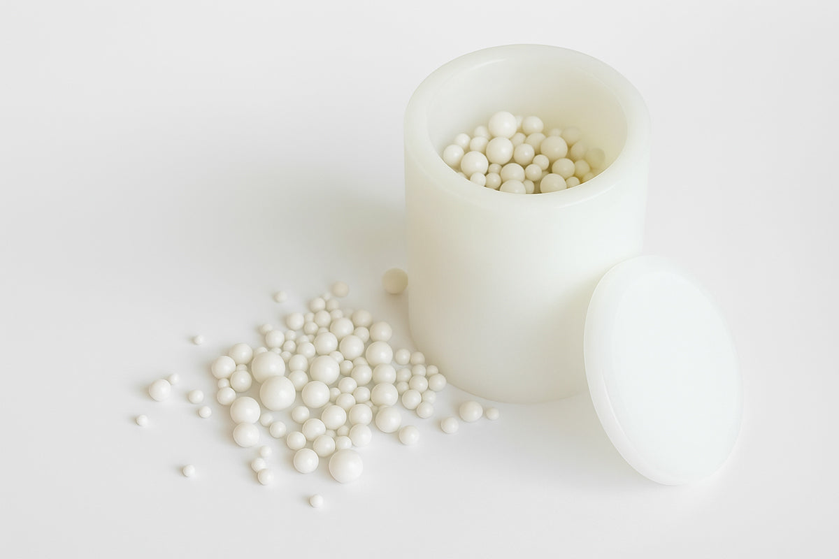 Nylon (PA6) planetary ball mill jars provide abrasion resistance, chemical stability and low contamination for medium-hard and abrasive samples in R&D milling.