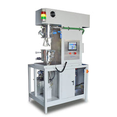 Cell Lab planetary vacuum mixer delivers uniform slurry mixing under vacuum conditions for solid-state battery, ceramic, and advanced material research.