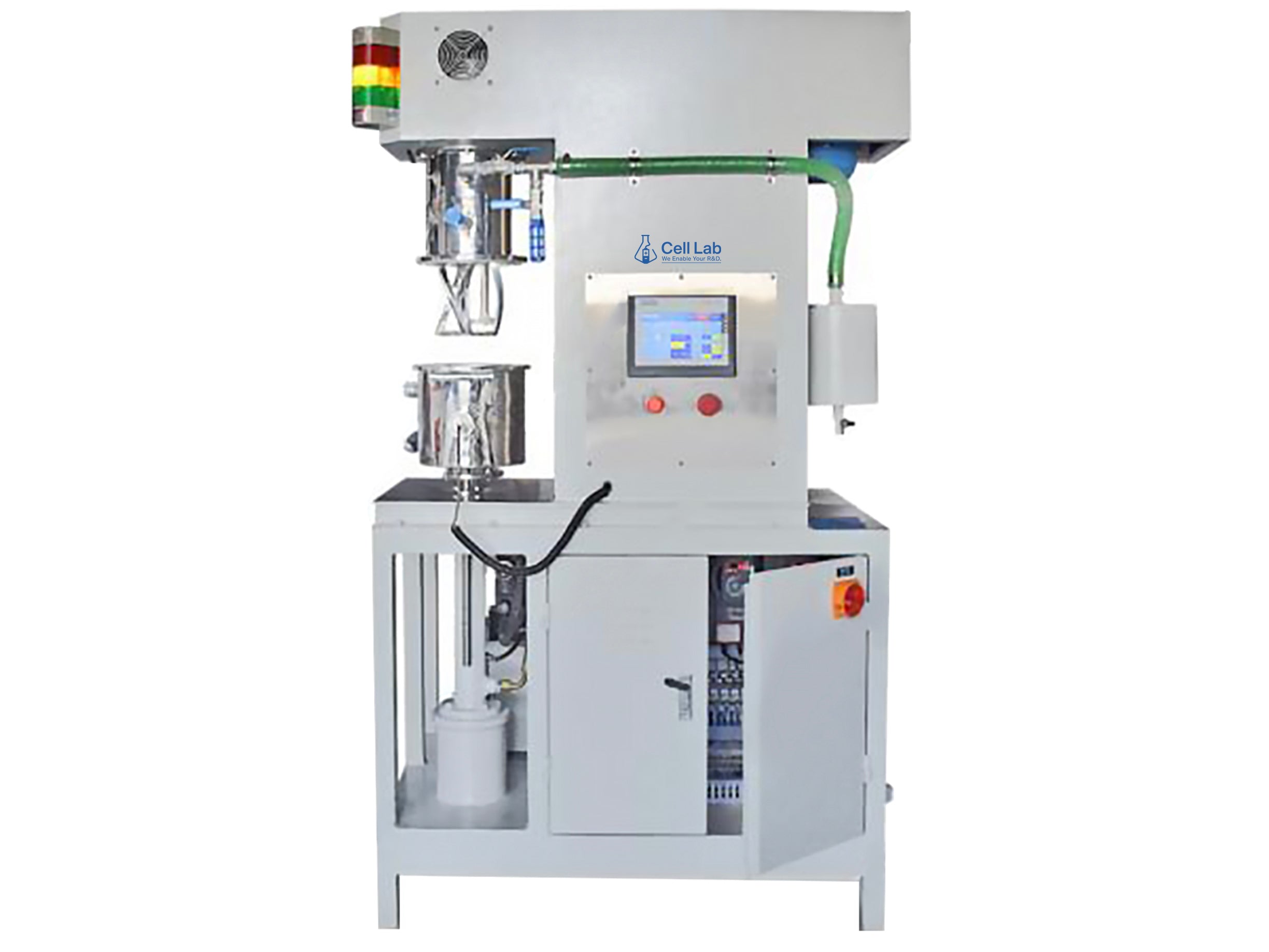 Cell Lab planetary vacuum mixer 5 L delivers uniform high-viscosity slurry mixing under vacuum conditions for solid-state battery, ceramic, and advanced material research applications.