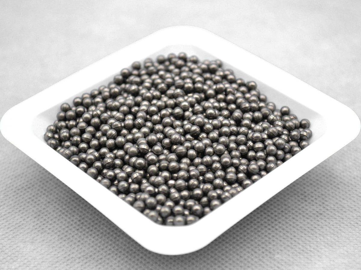 Cell Lab polished tungsten carbide (WC-Co) grinding and milling media balls — 1 kg packs (3-20 mm) with high density, excellent wear resistance, and chemical stability, ideal for planetary ball milling, metal powder refining and hard material grinding.