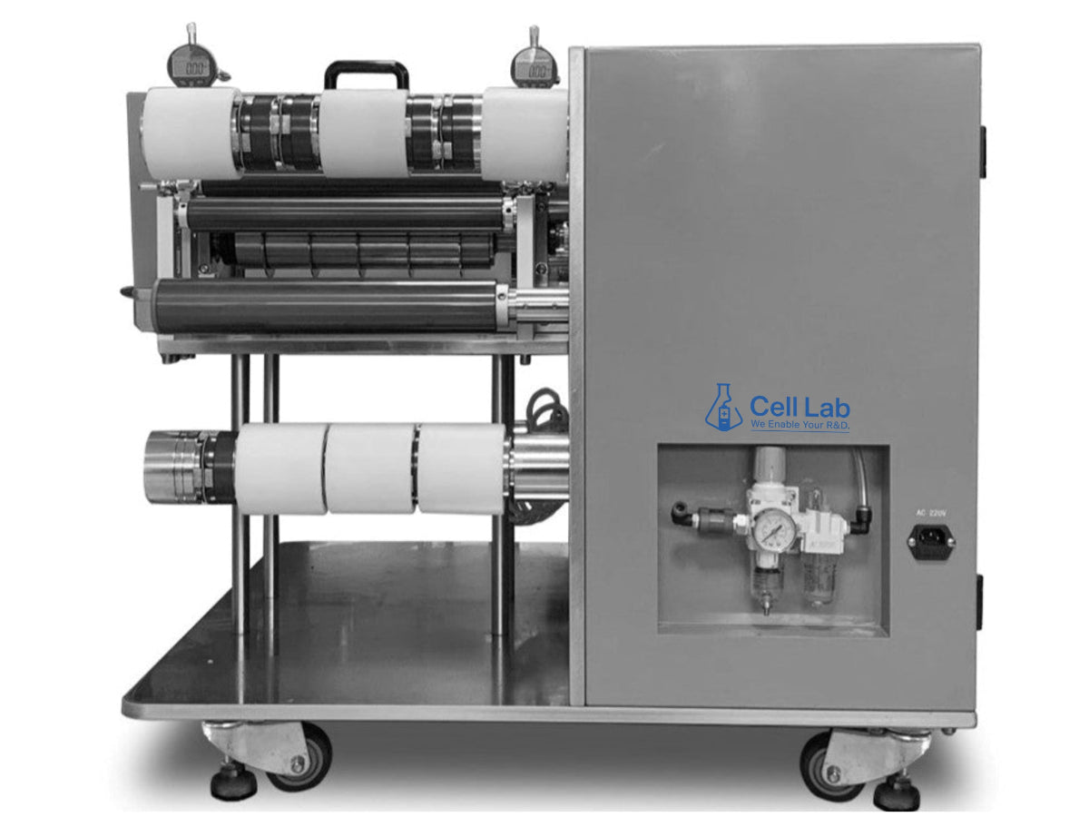 Cell Lab Roll-to-Roll Slitting Machine with ±0.09 mm Accuracy for Burr-Free Battery Electrode Films (20–280 mm Width)