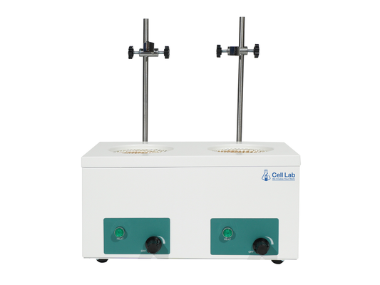 Cell Lab multi-flask magnetic stirring heating mantles enable simultaneous heating and stirring of up to six flasks at 450 °C with optional magnetic stirring, perfect for parallel synthesis and laboratory R&D.