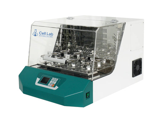 Cell Lab shaking incubator IB00065 with PID temperature control, 30–300 rpm oscillation and 50L chamber for microbial culture and laboratory research.