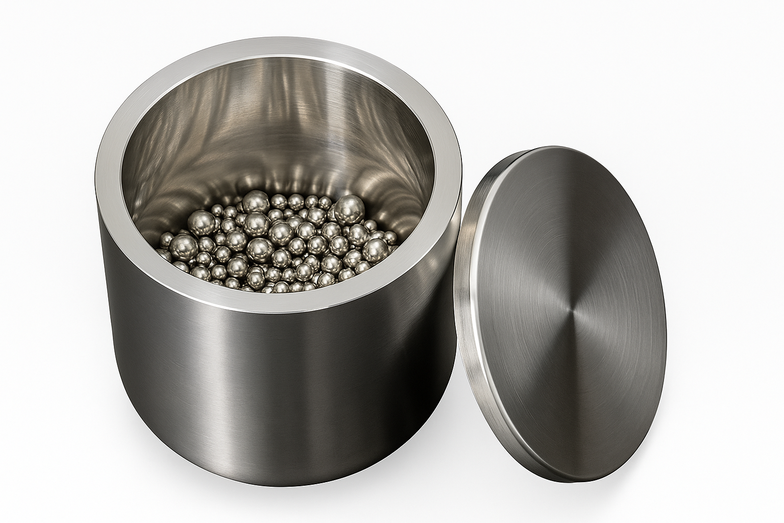 Cell Lab stainless steel grinding jars (Grade 304) provide durable, corrosion-resistant performance for wet and dry milling of medium-hard and brittle samples in laboratory and industrial applications.