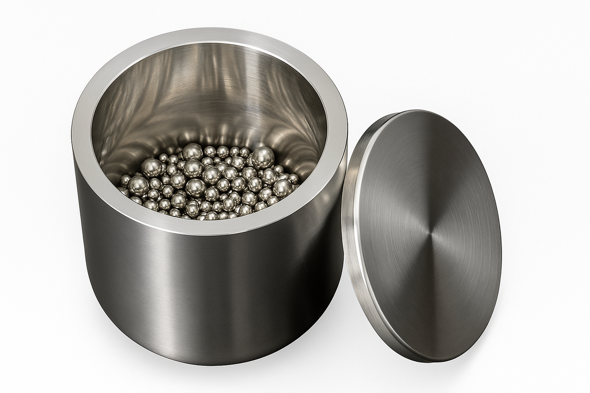 Cell Lab stainless steel grinding jars (Grade 304) provide durable, corrosion-resistant performance for wet and dry milling of medium-hard and brittle samples in laboratory and industrial applications.