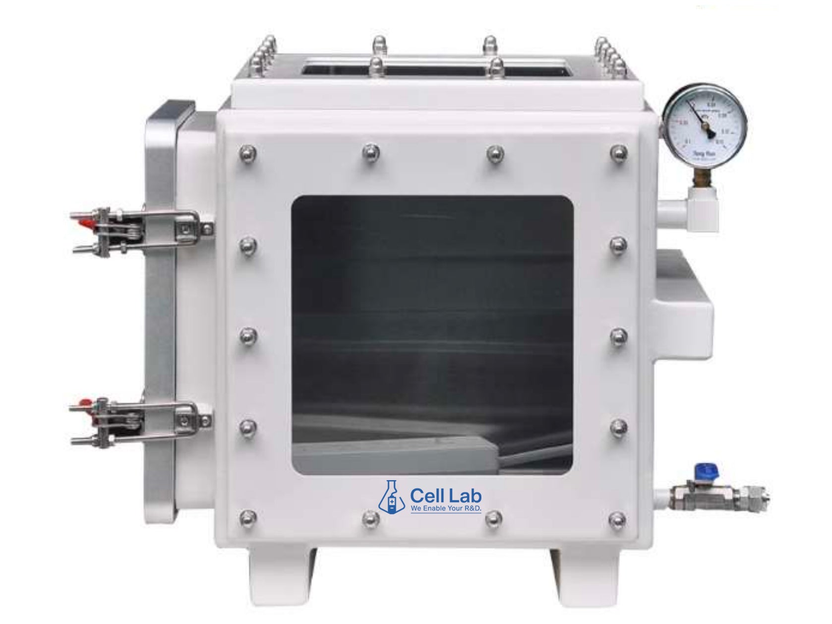 Cell Lab stainless steel vacuum chambers provide high-purity storage for air-sensitive materials. Available in 400–800 mm sizes with vacuum sealing, inert gas control, and durable 304 stainless steel construction.