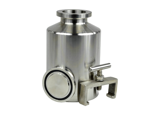 Cell Lab stainless steel vacuum roller mill jars for contamination-free dry or wet milling, with airtight vacuum sealing for laboratory and industrial research.