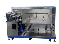 Cell Lab Three-Roll Transfer Coating Machine for Li-Ion Electrodes, Continuous/Intermittent, Cu/Al Foils, up to 330 mm, PLC, Modular R&D/Pilot