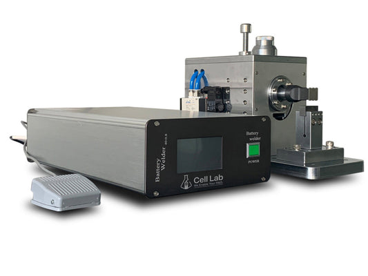 Cell Lab Ultrasonic Spot Welding Machine, 40 kHz, 800 W, Cathode and Anode Tab Welding on Al and Cu/Ni Foils up to 15 Layers for Battery R&D