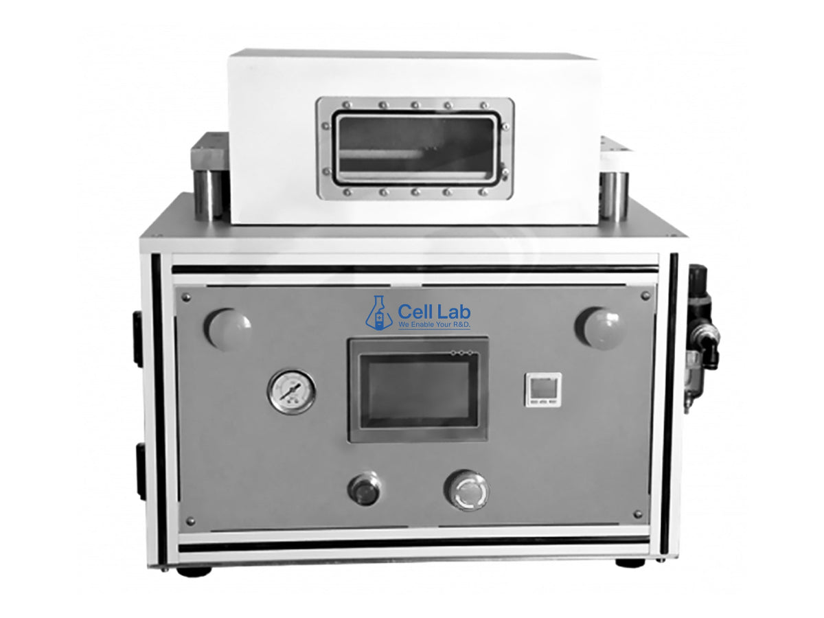 Cell Lab Vacuum Heat Sealer for Pouch Cells, Precision Temperature and Pressure Control for Airtight Secondary Electrolyte Sealing in Li-Ion Battery R&D