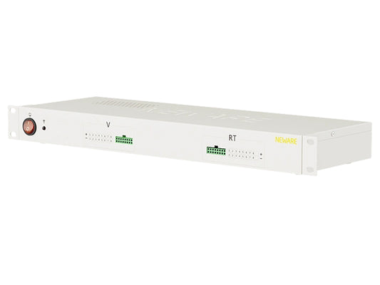 Neware CA-4008n-1U-5VT-TC auxiliary temperature unit with 8 thermistor channels, RS485 communication, and real-time battery thermal monitoring for battery testing systems.
