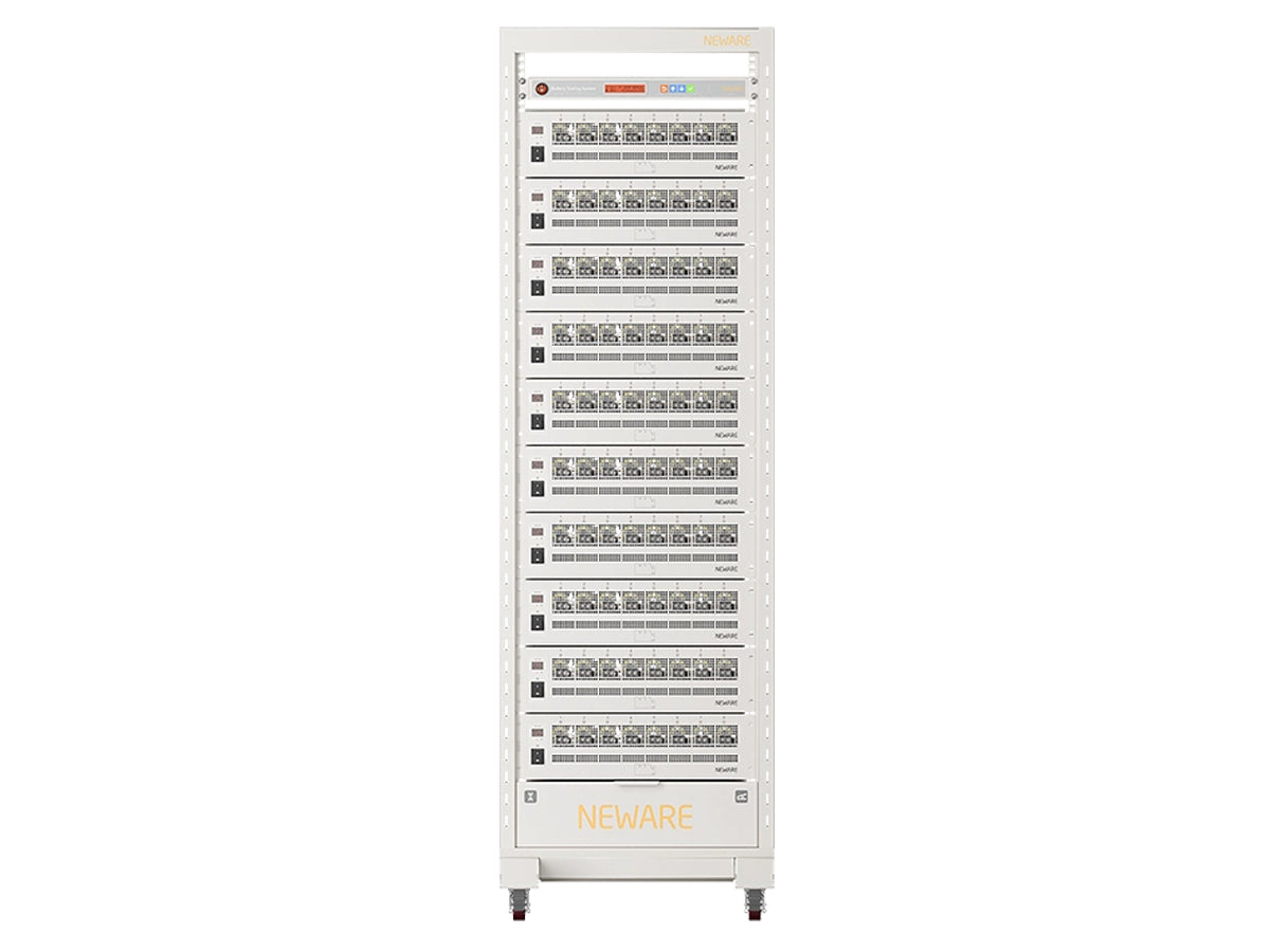 Neware CE-4008Q-20V10A battery module tester with 8 channels, 20V high-voltage testing, 10A output, pulse analysis, and DCIR electrochemical testing capabilities.